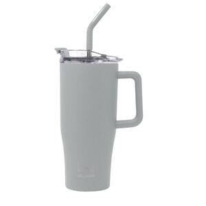 Wellness 30 oz. Double Wall Tumbler with Carrying Handle Gray NWOT $25 MSRP